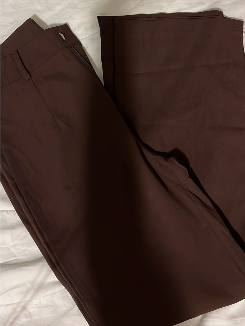 Womens Brown Wide Slacks size small